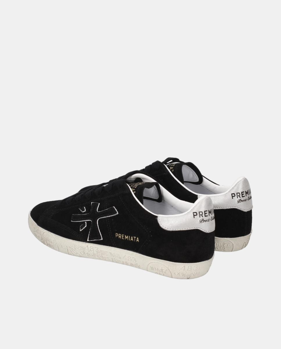 Deportivo de Mujer Stevend en piel - Premiata - Negro Negro-5