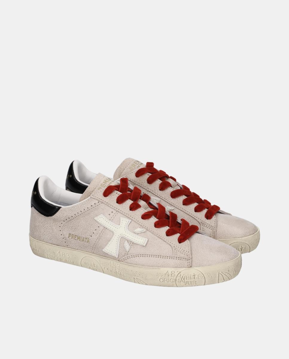 Deportivo de Mujer Stevend en piel - Premiata - Beige Beige-2