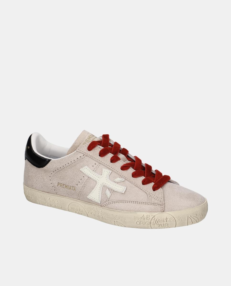 Deportivo de Mujer Stevend en piel - Premiata - Beige Beige-4