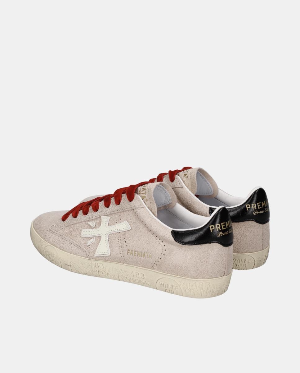 Deportivo de Mujer Stevend en piel - Premiata - Beige Beige-5