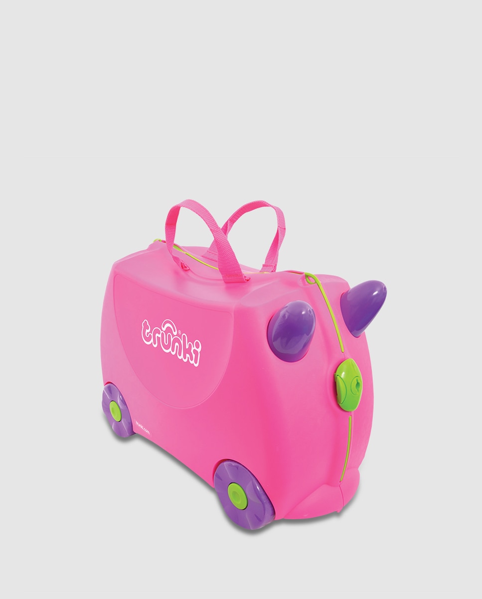 Imagem 0 de Trolley infantil TRIXIE rígido rosa, com capacidade para 18 L