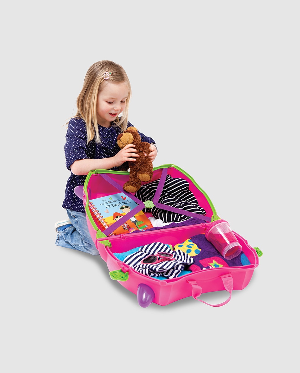 Trolley infantil TRIXIE rígido rosa, com capacidade para 18 L Rosa-4