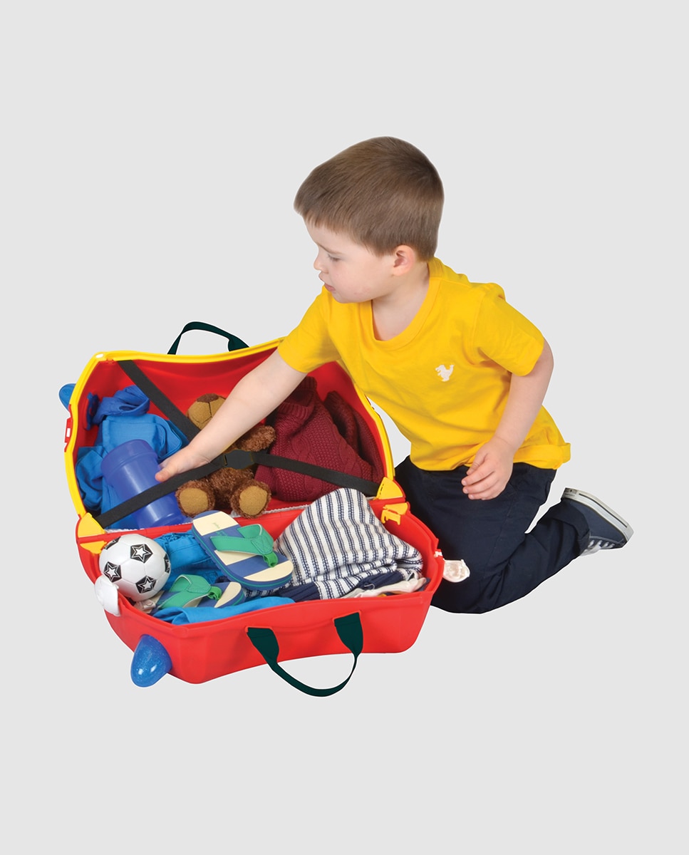 Mala de viagem infantil Freedy (Camião de bombeiros) Vermelho-4