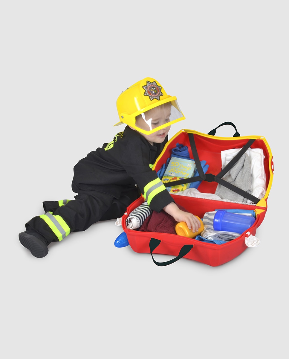 Mala de viagem infantil Freedy (Camião de bombeiros) Vermelho-6