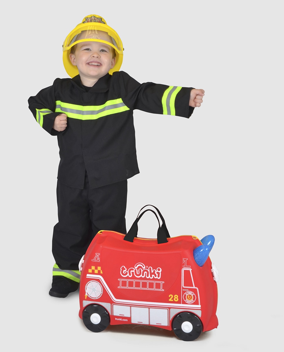 Mala de viagem infantil Freedy (Camião de bombeiros) Vermelho-11