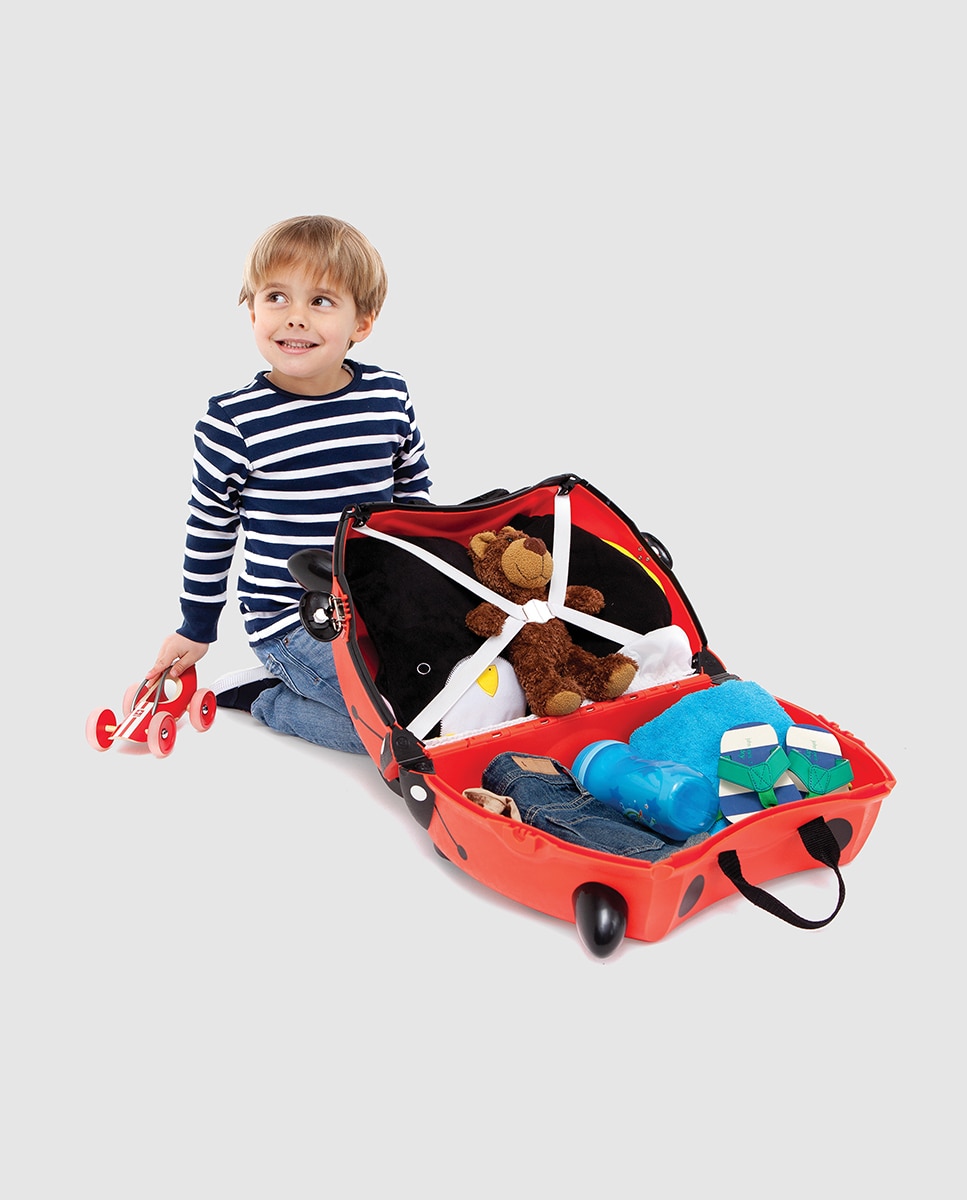 Trolley Infantil Harley Joaninha Vermelho-4