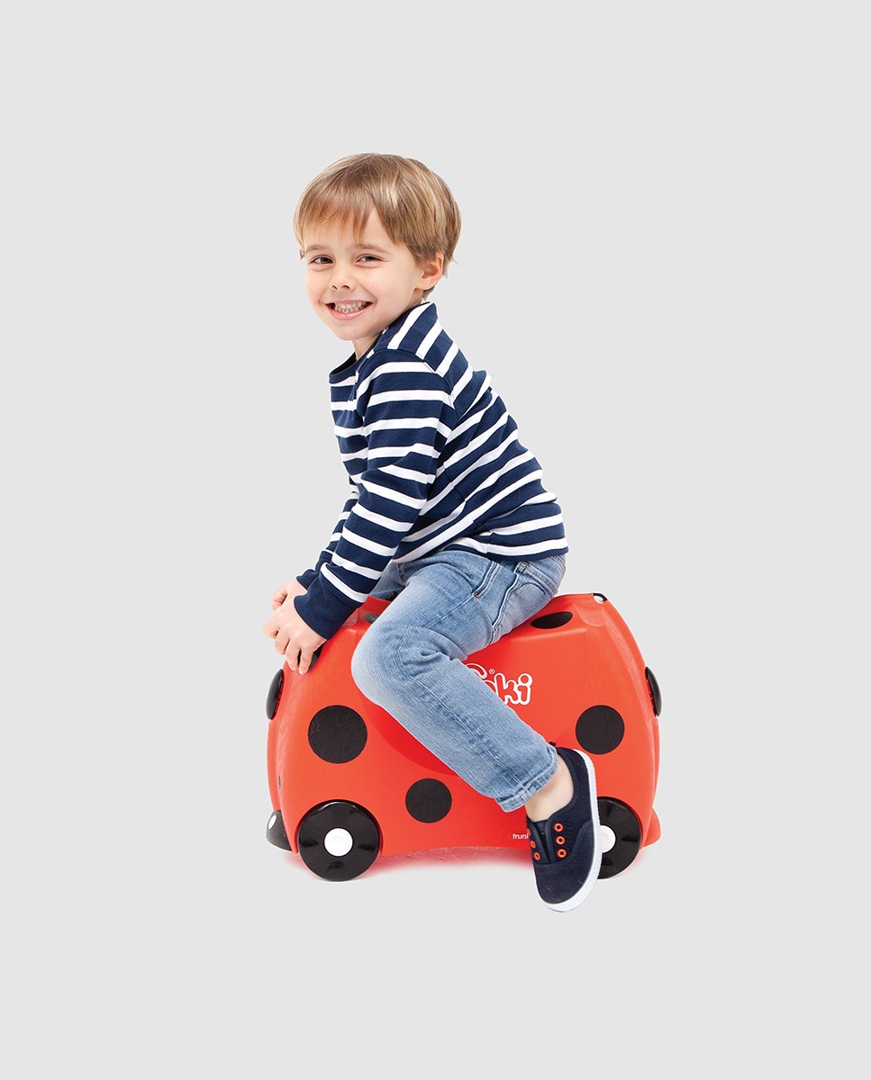 Trolley Infantil Harley Joaninha Vermelho-5