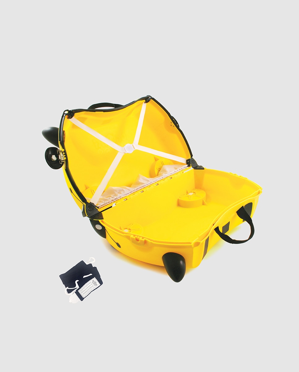 Trolley Infantil ABELHA BERNARD rígido amarelo, com capacidade para 18 L 3