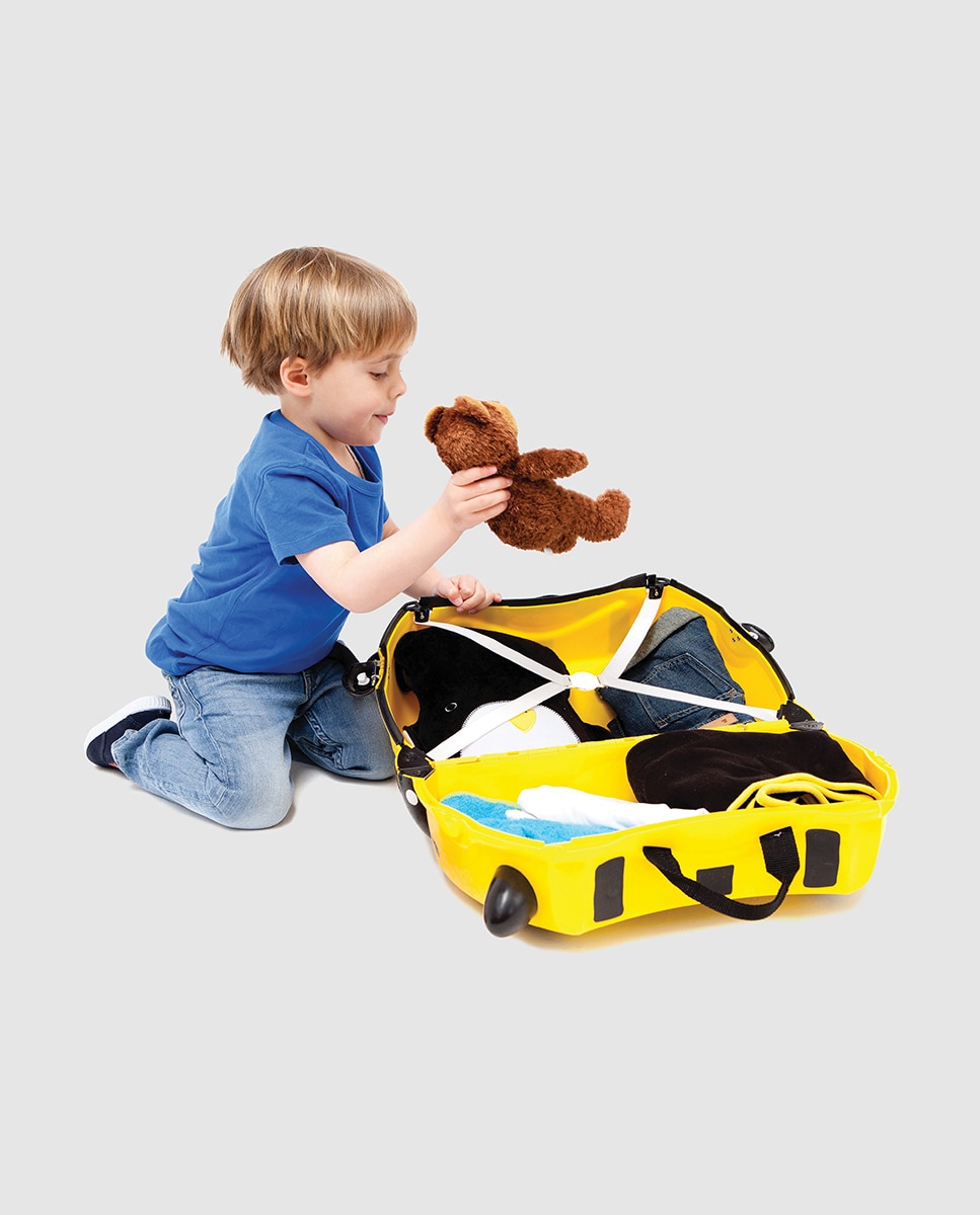 Trolley Infantil ABELHA BERNARD rígido amarelo, com capacidade para 18 L 4
