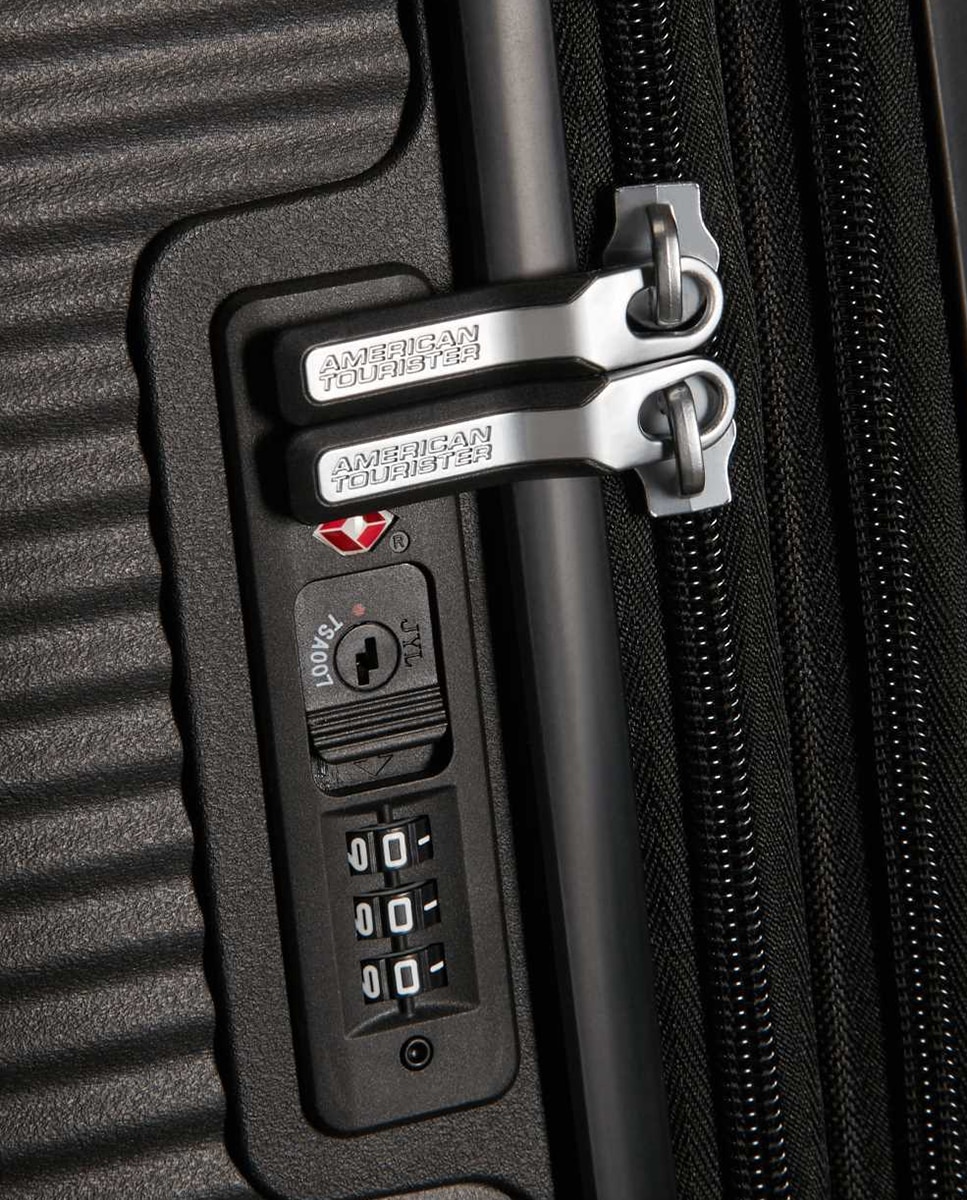 Trolley de cabine expansível SOUNDBOX rígido preto, com capacidade até 41 L Preto-4