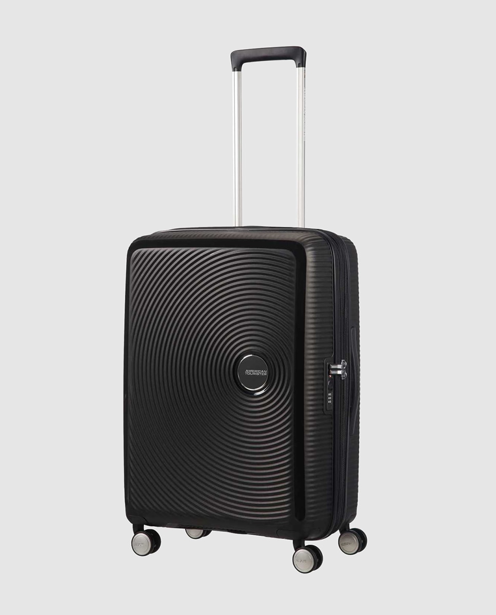 Trolley médio expansível SOUNDBOX rígido preto, com capacidade até 81 L Preto-3