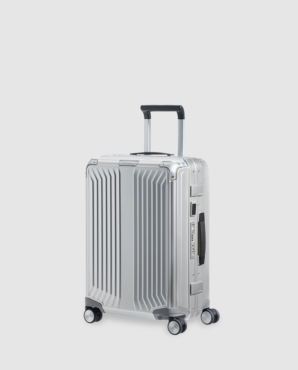 Samsonite - Maleta de cabina LITE-BOX, rígida plata, con capacidad 40 L.