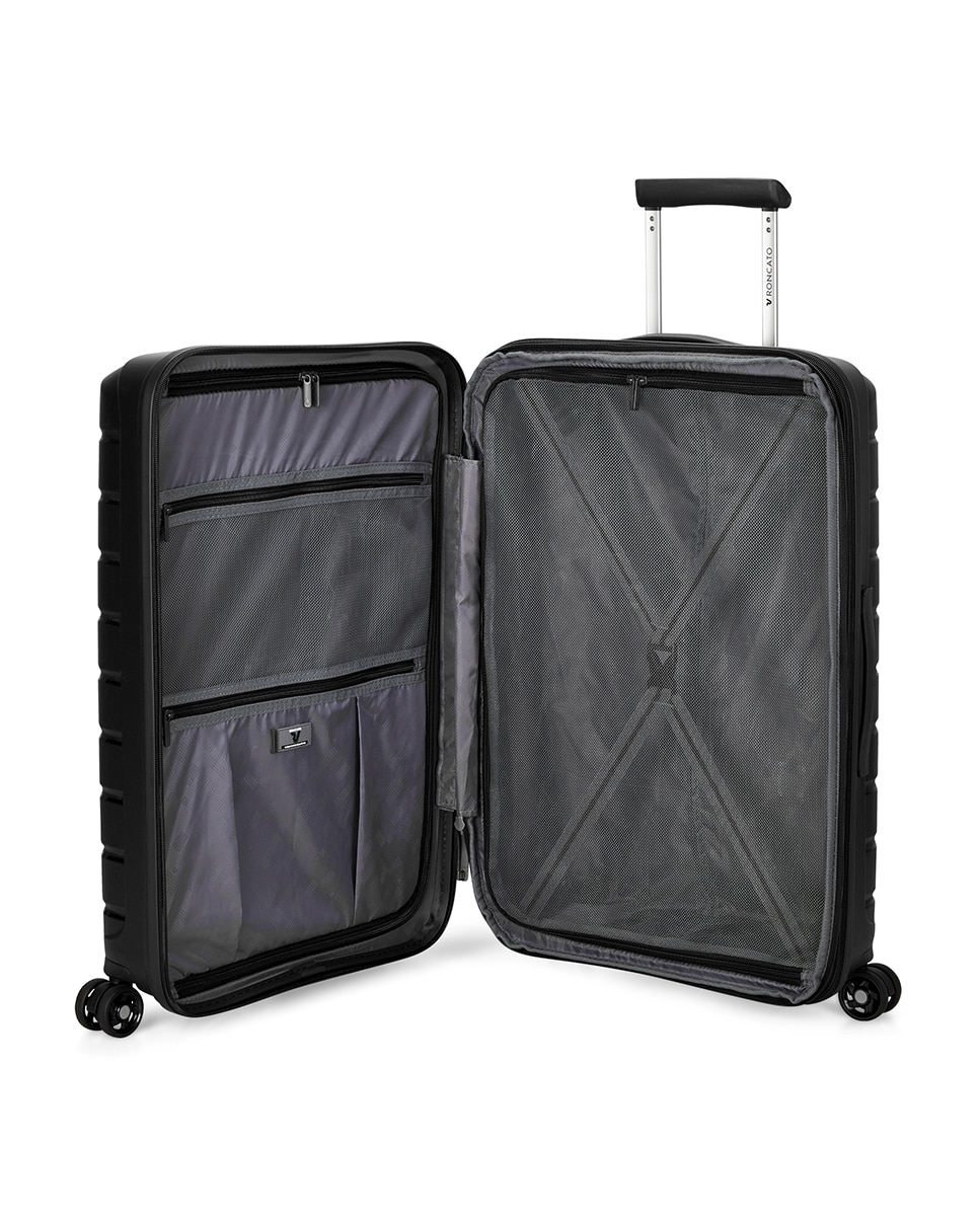 Trolley Médio B-Flying Rígido Expansível até 87 L Preto-3