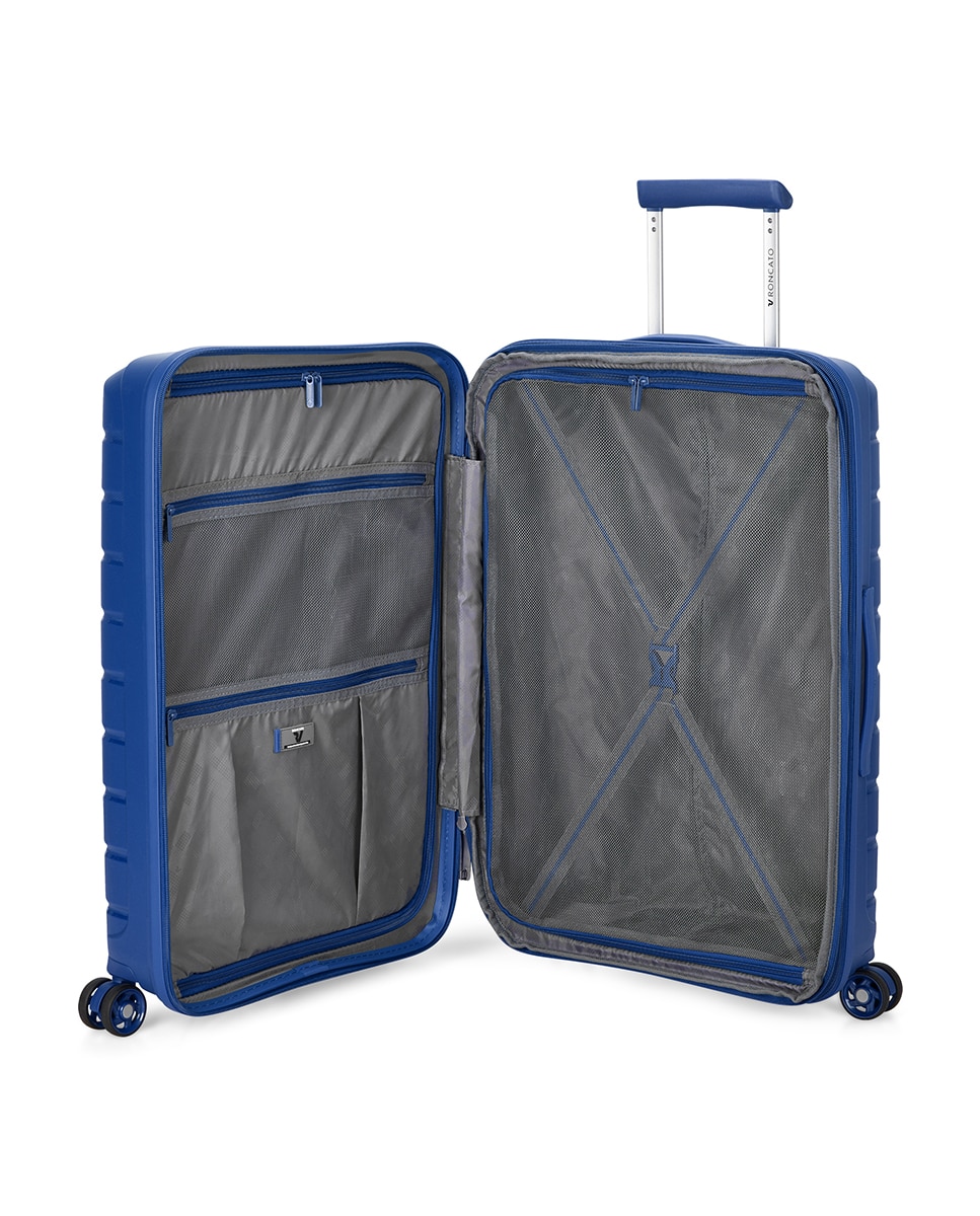 Trolley Médio B-Flying Rígido Expansível até 87 L Azul-marinho-3