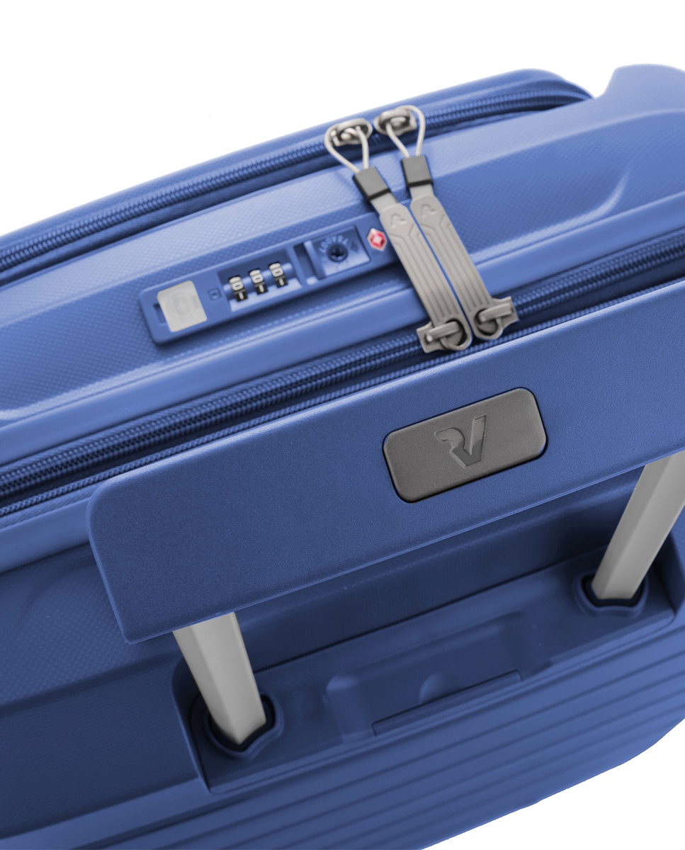 Trolley de Cabine Business B-Flying Rígido Expansível com Capacidade até 47 L Azul-9