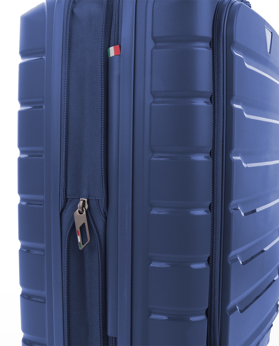 Trolley de Cabine Business B-Flying Rígido Expansível com Capacidade até 47 L Azul-10