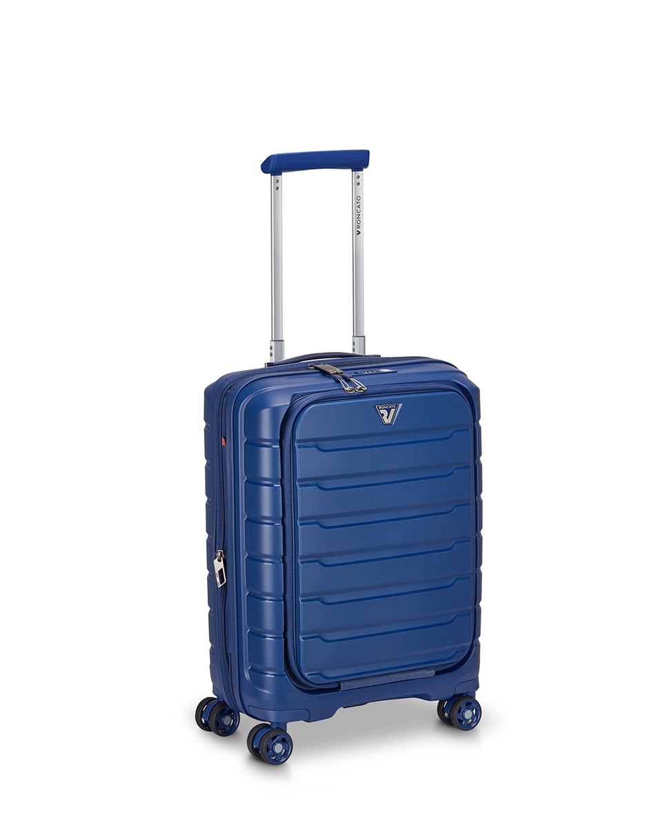 Trolley de Cabine Business B-Flying Rígido Expansível com Capacidade até 47 L Azul-11
