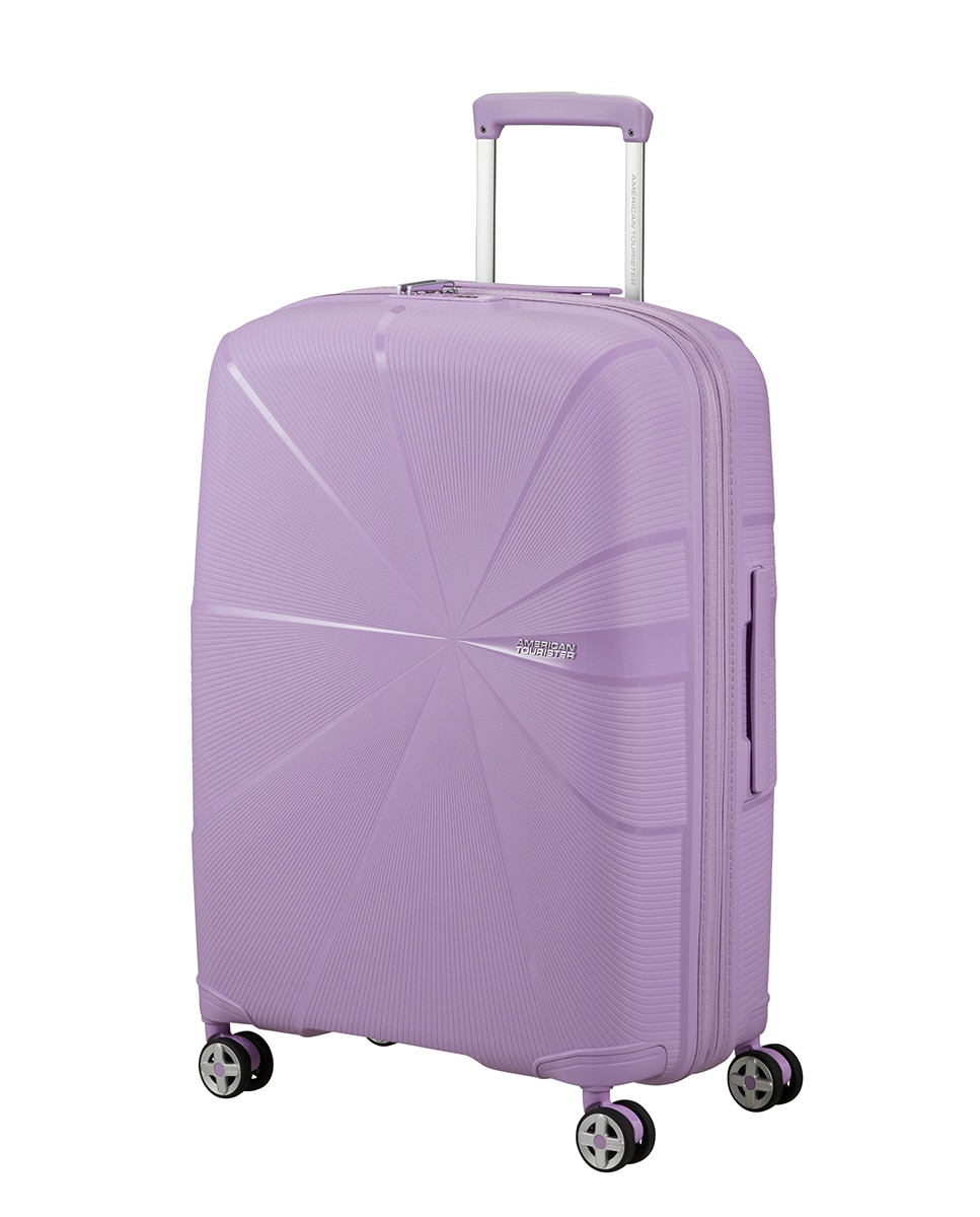 Trolley Médio Expansível Starvibe Rígido com Capacidade até 77 L Roxo-5