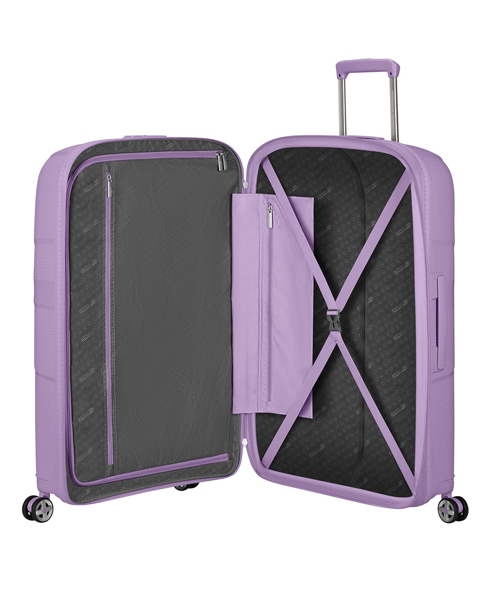 Trolley Grande Expansível Starvibe Rígido com Capacidade até 106 L Roxo-3
