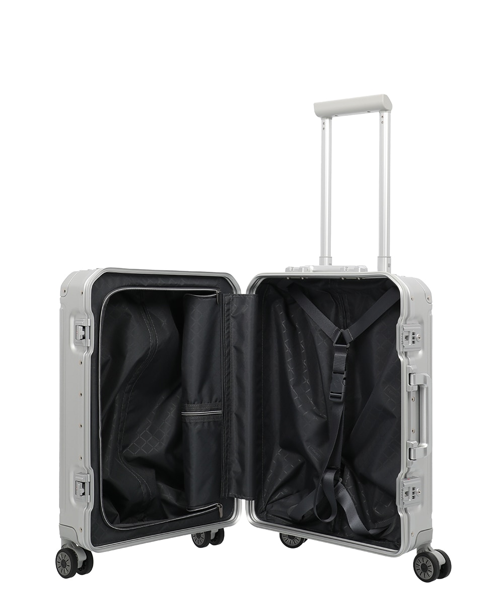 Trolley de Cabine de Alumínio Prata-5