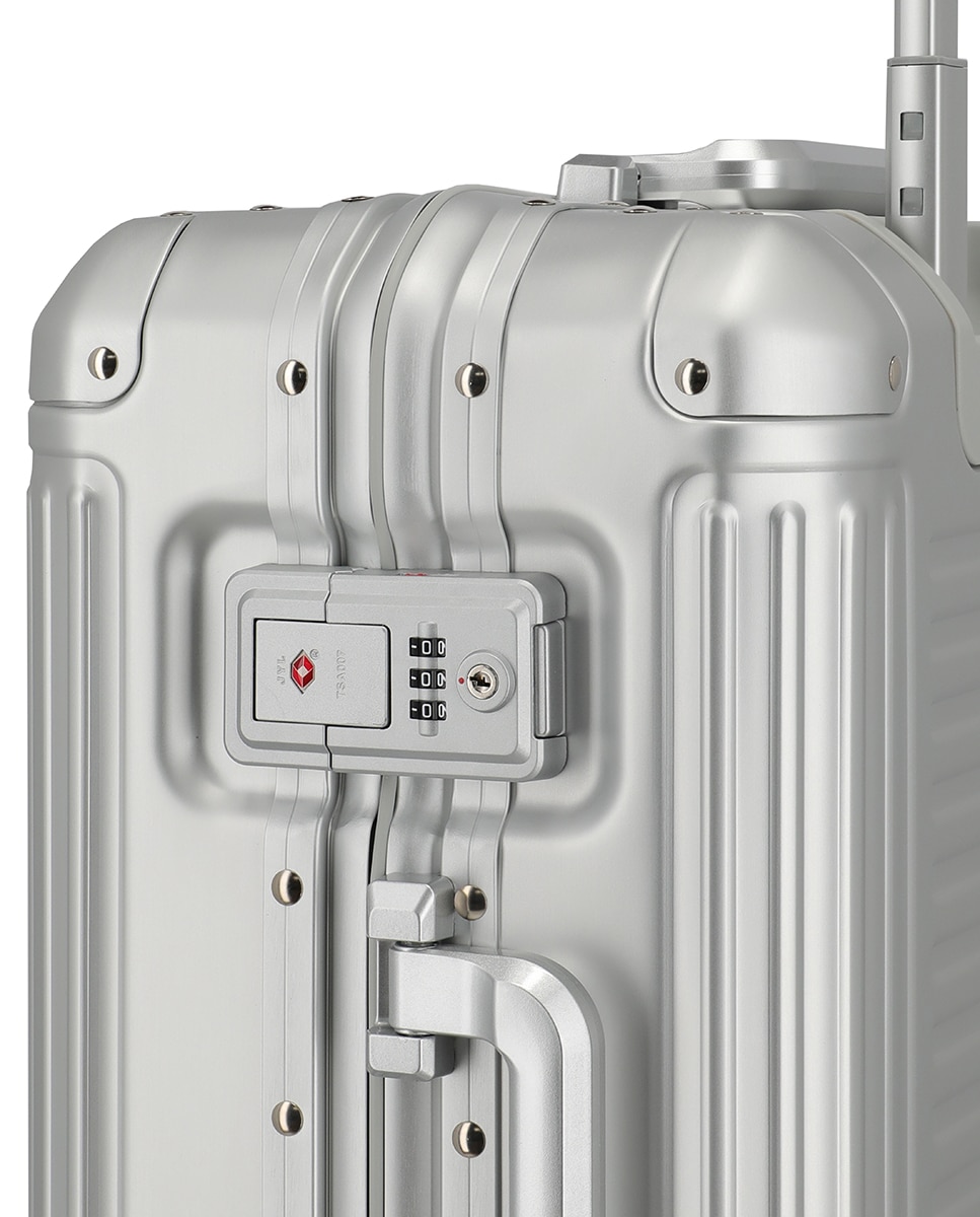 Trolley de Cabine de Alumínio Prata-8