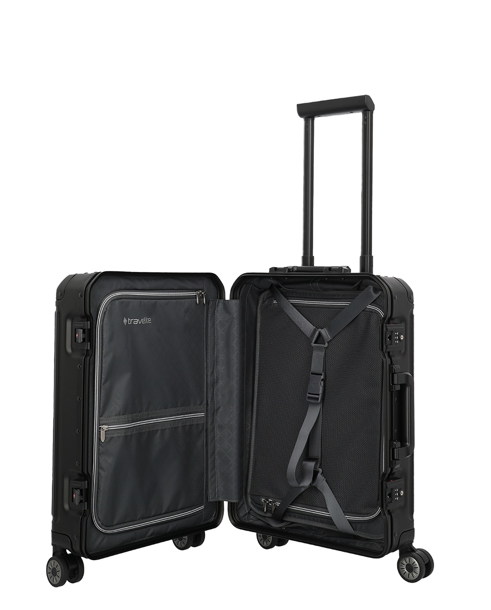 Trolley de Cabine de Alumínio Preto-3