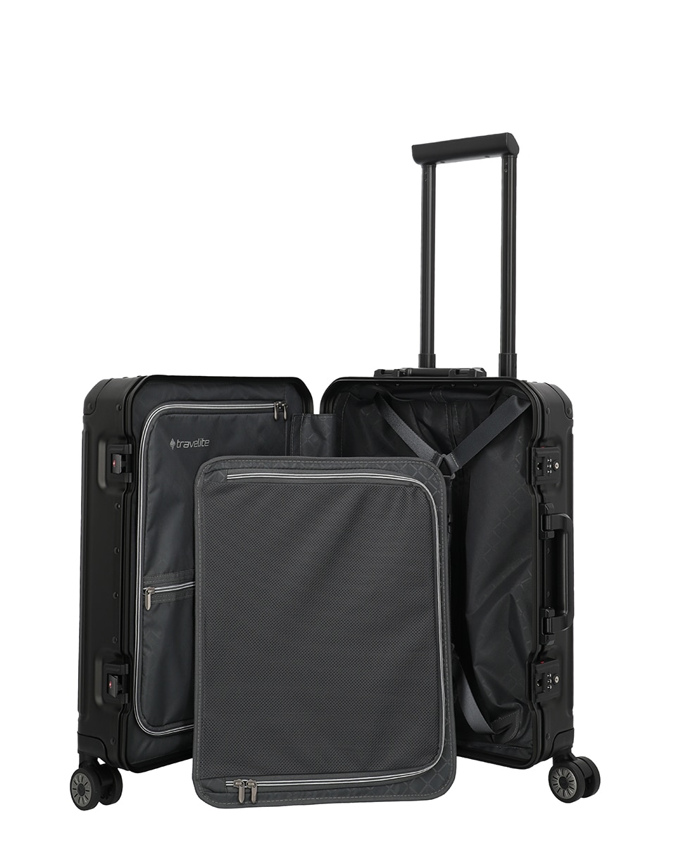 Trolley de Cabine de Alumínio Preto-4