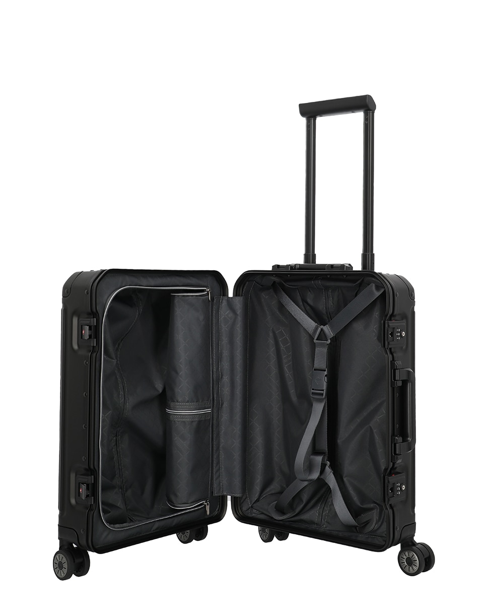 Trolley de Cabine de Alumínio Preto-5