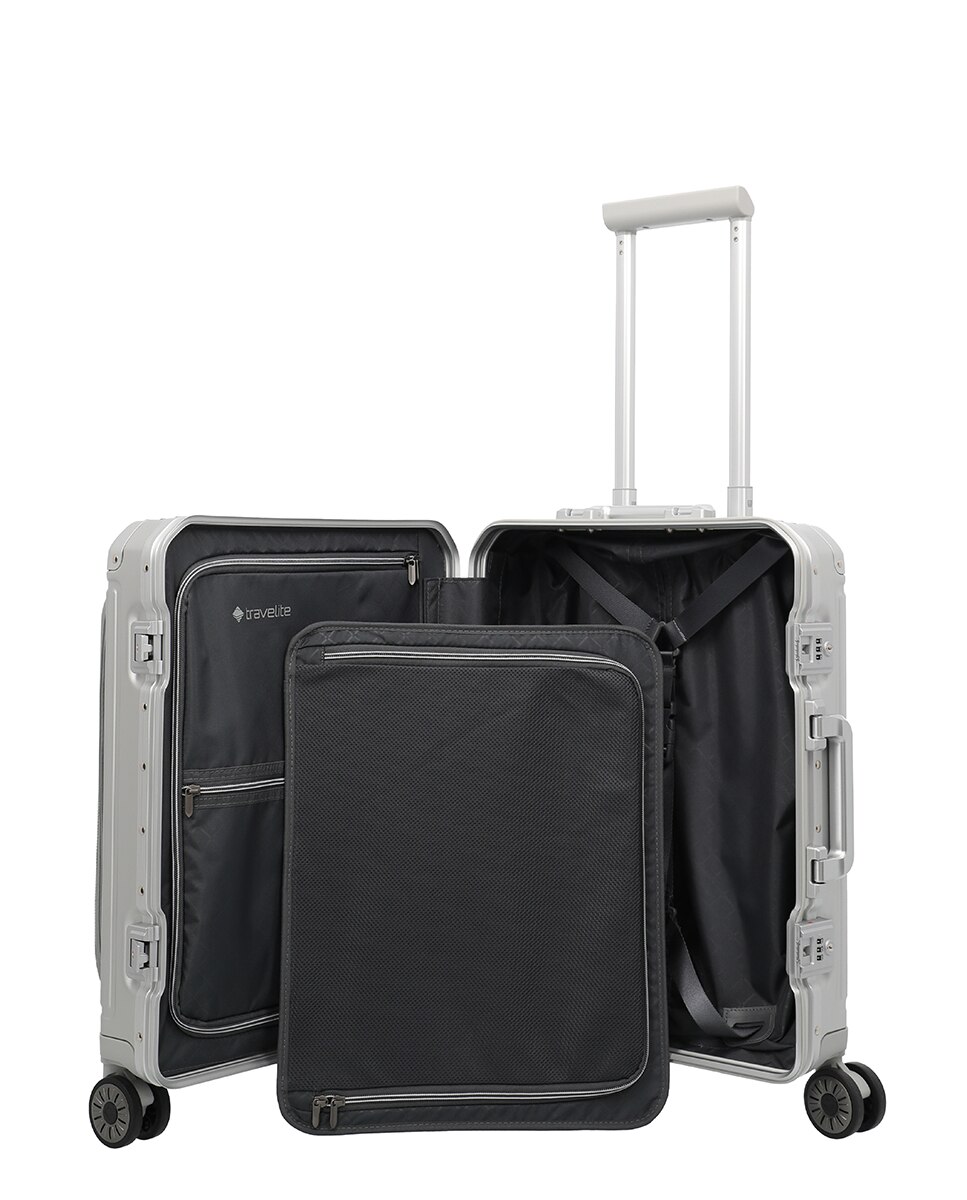 Maleta cabina aluminio - Travelite - Plata Plata-4