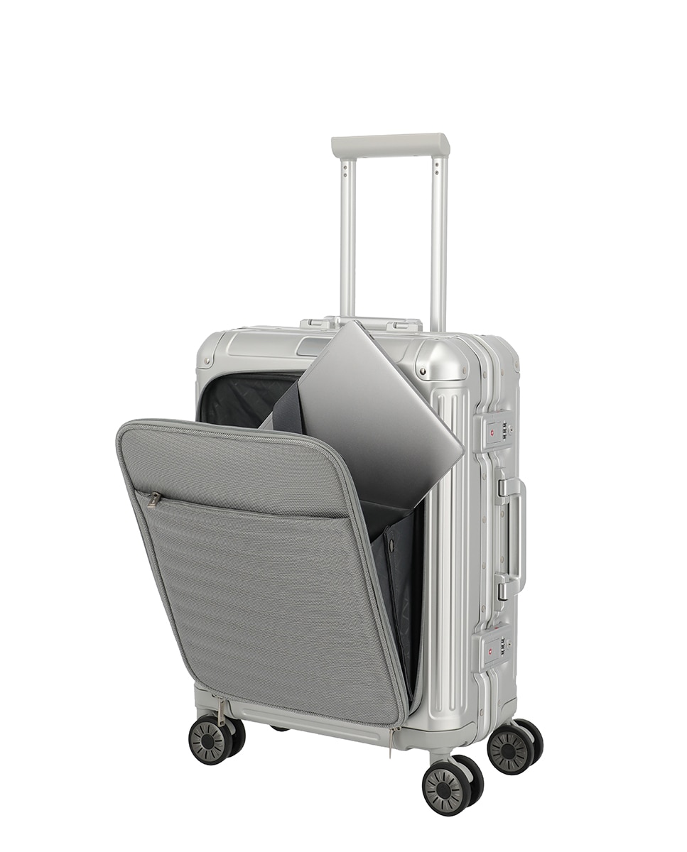 Maleta cabina aluminio - Travelite - Plata Plata-6