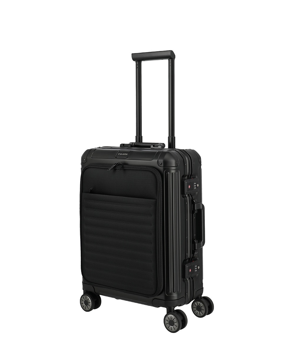 Trolley de Cabine de Alumínio Preto-1