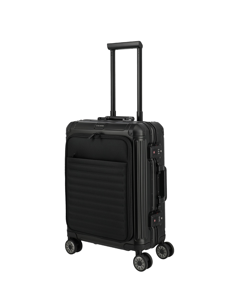 Trolley de Cabine de Alumínio Preto-1