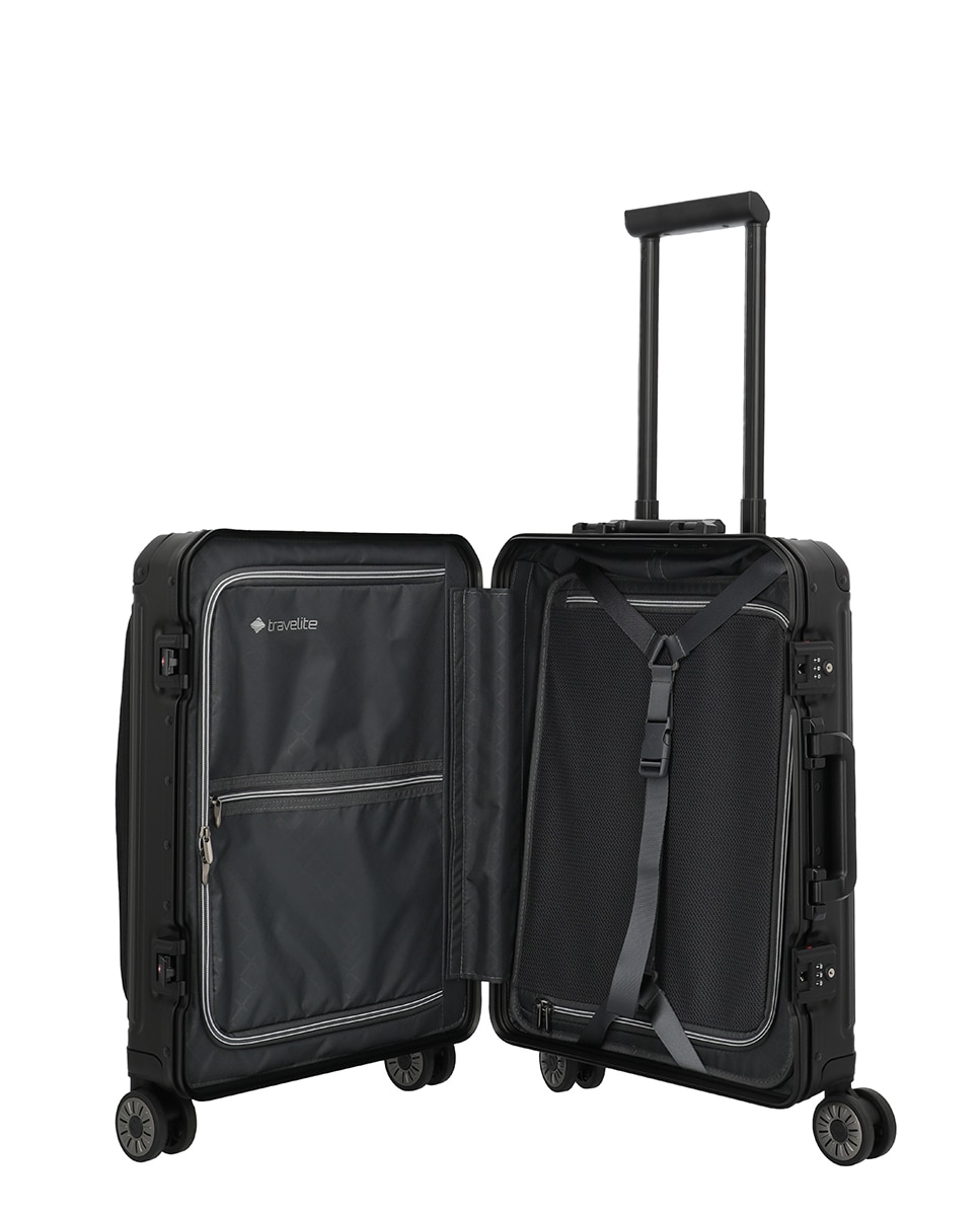 Trolley de Cabine de Alumínio Preto-3