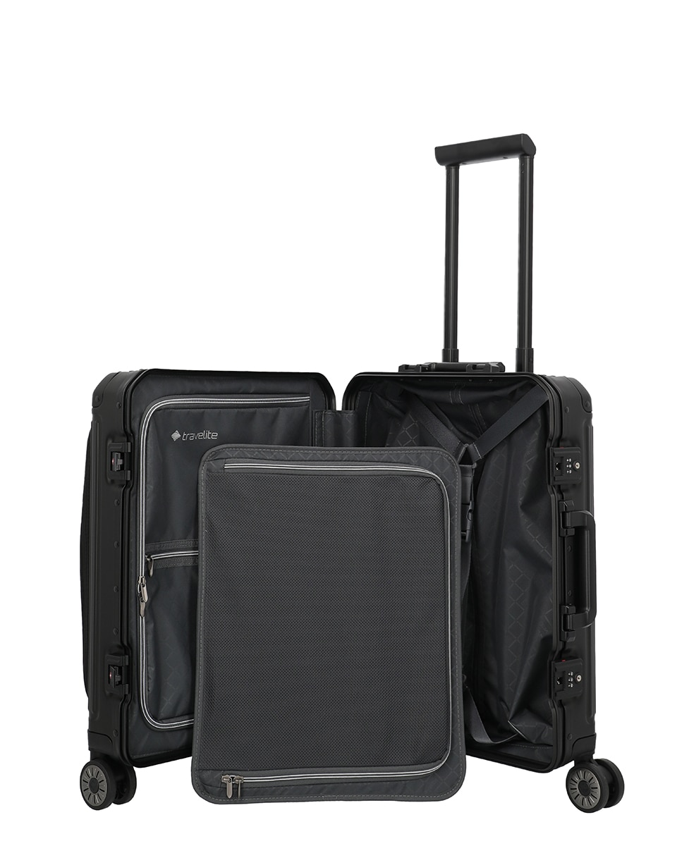 Trolley de Cabine de Alumínio Preto-4