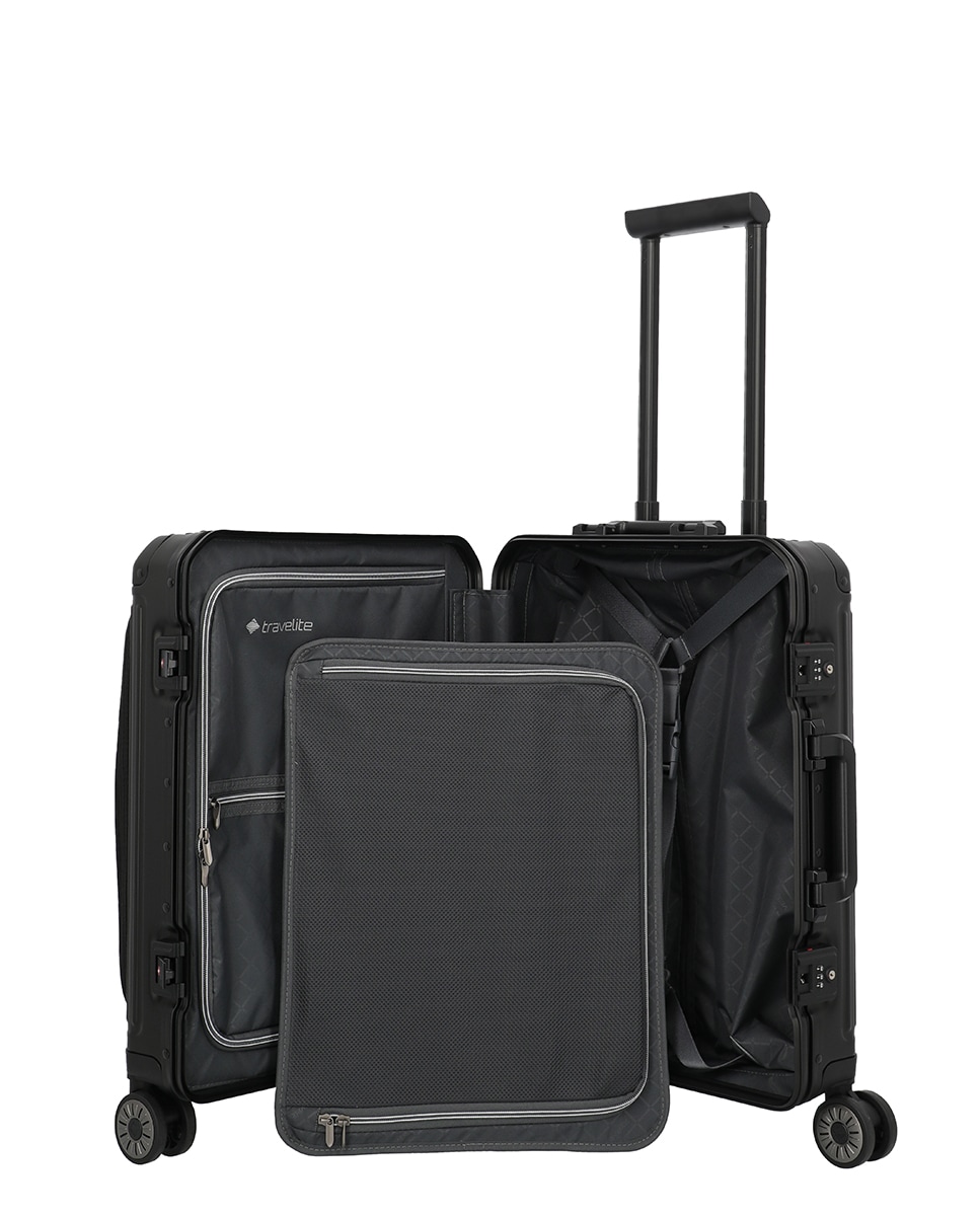 Trolley de Cabine de Alumínio Preto-4