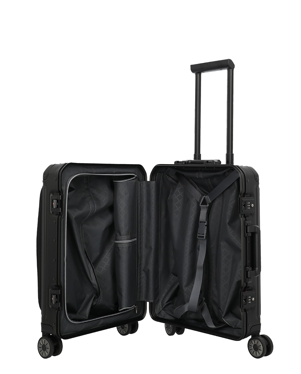 Trolley de Cabine de Alumínio Preto-5