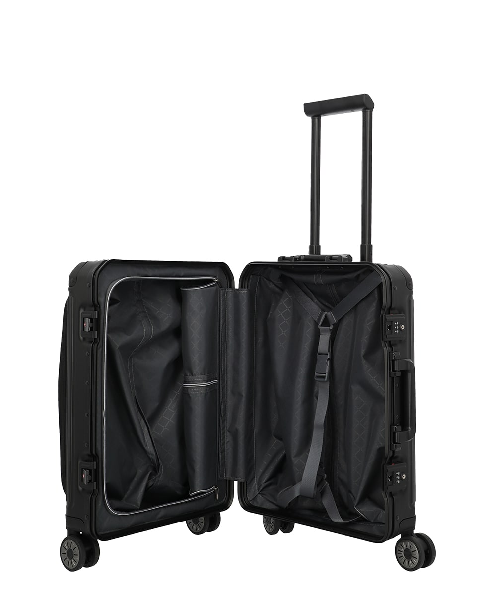 Trolley de Cabine de Alumínio Preto-5