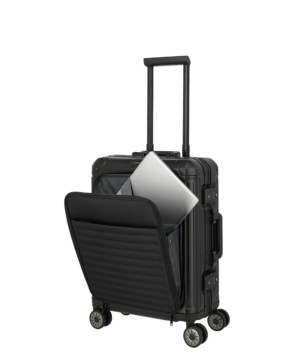 Trolley de Cabine de Alumínio Preto-6