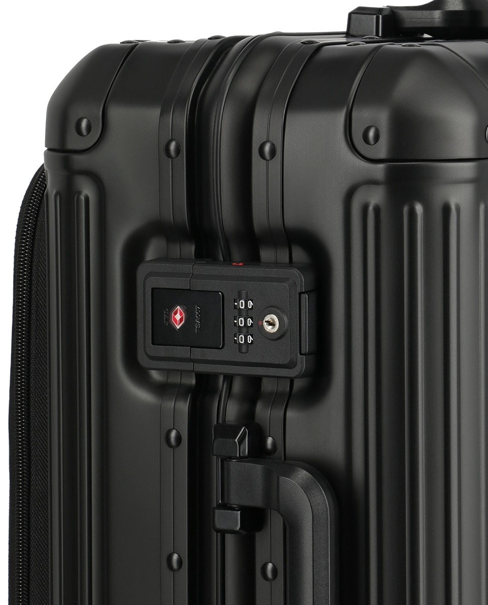 Trolley de Cabine de Alumínio Preto-10