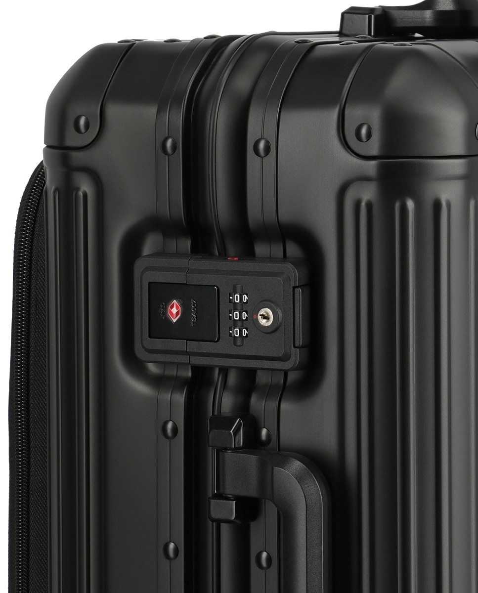 Trolley de Cabine de Alumínio Preto-10