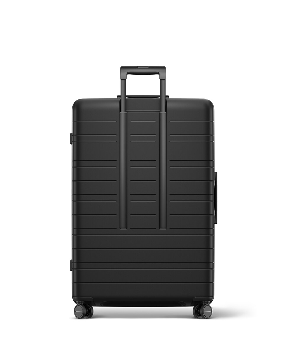 Trolley Grande Ultraligeiro com 4 Rodas Duplas - 77 cm/3,8 kg Preto-2