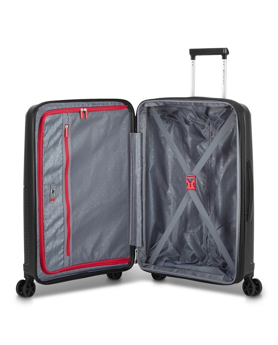 Maleta mediana Storm expandible rígida con capacidad hasta 71 L Negro-3