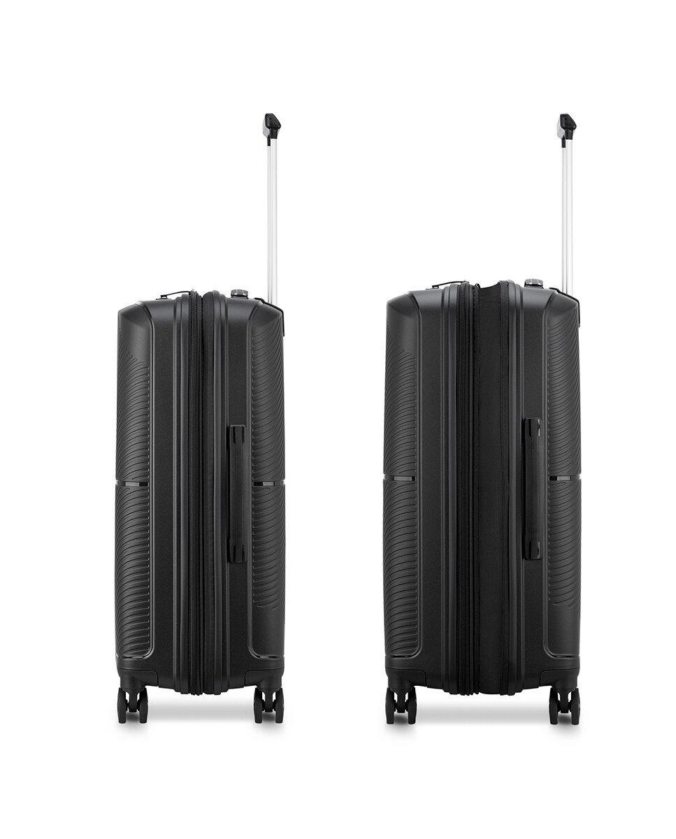 Maleta mediana Storm expandible rígida con capacidad hasta 71 L Negro-4