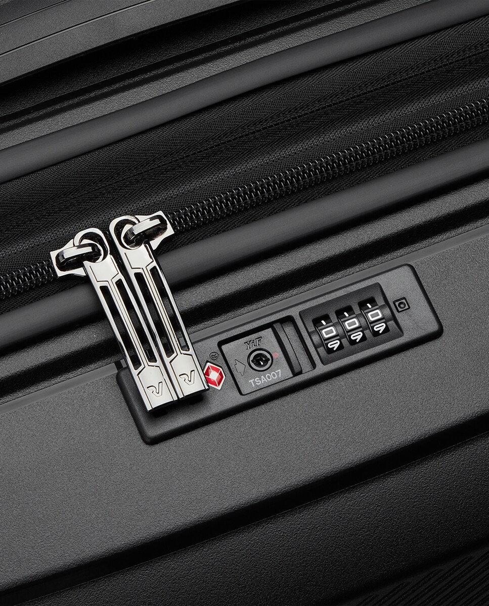 Maleta mediana Storm expandible rígida con capacidad hasta 71 L Negro-5