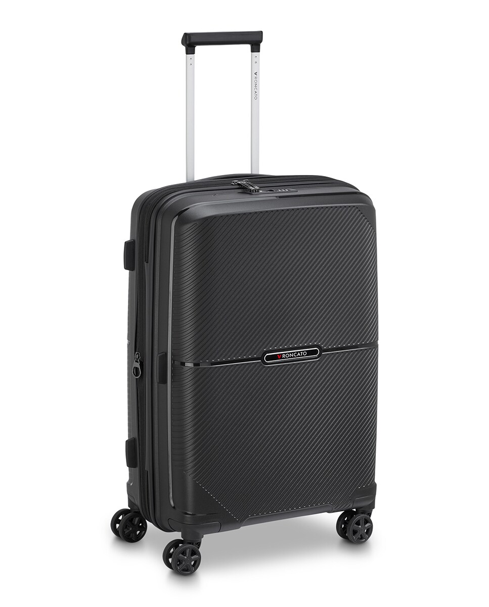 Maleta mediana Storm expandible rígida con capacidad hasta 71 L Negro-8