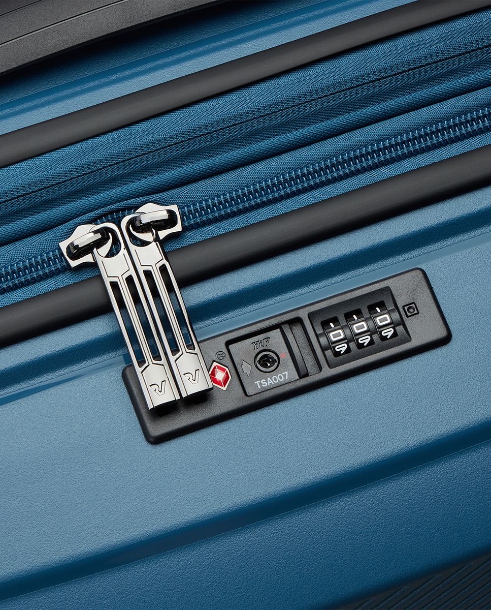 Trolley Grande Storm Expansível Rígido com Capacidade até 107 L Azul-índigo-5