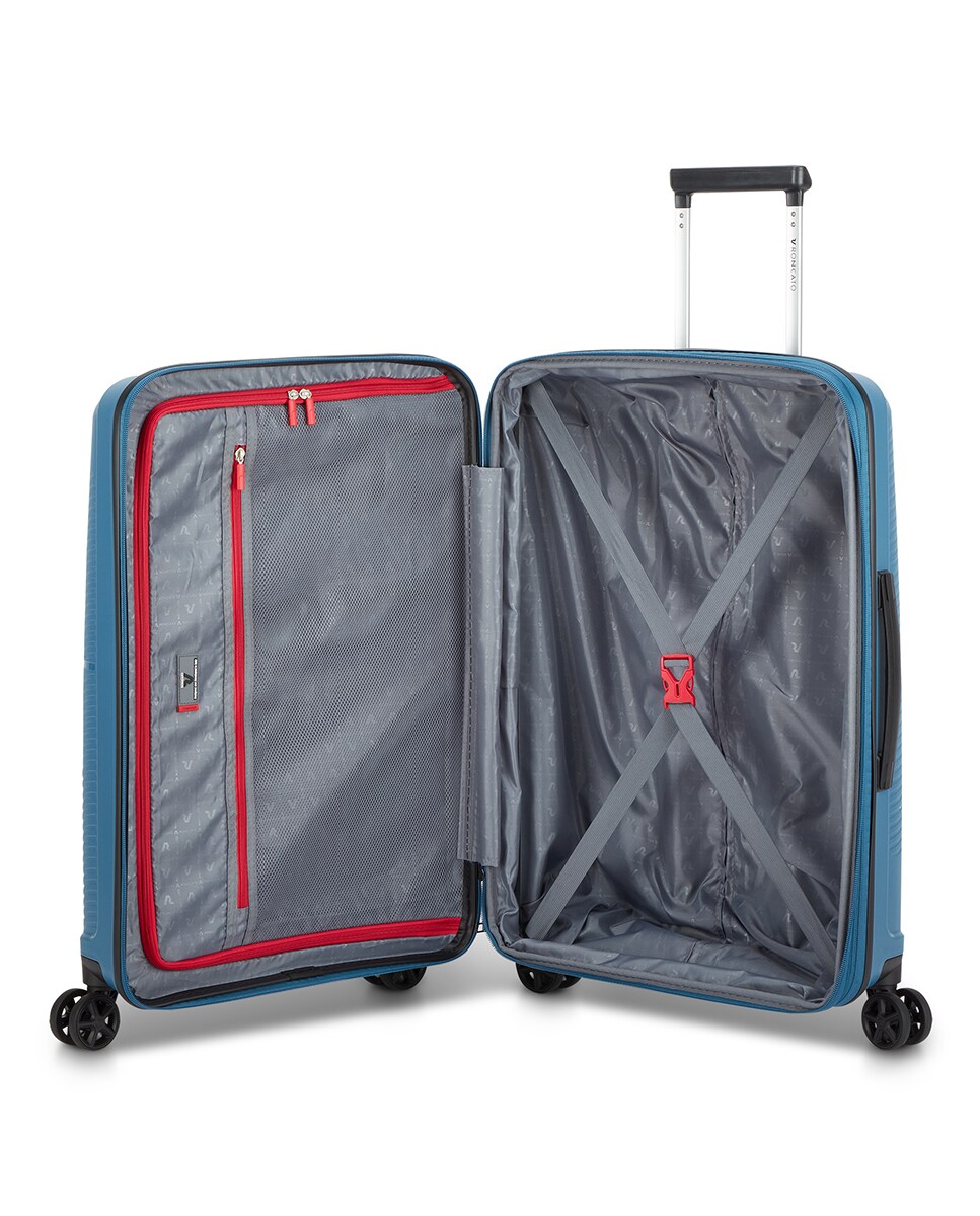 Trolley Médio Storm Expansível Rígido com Capacidade até 71 L Azul-índigo-3