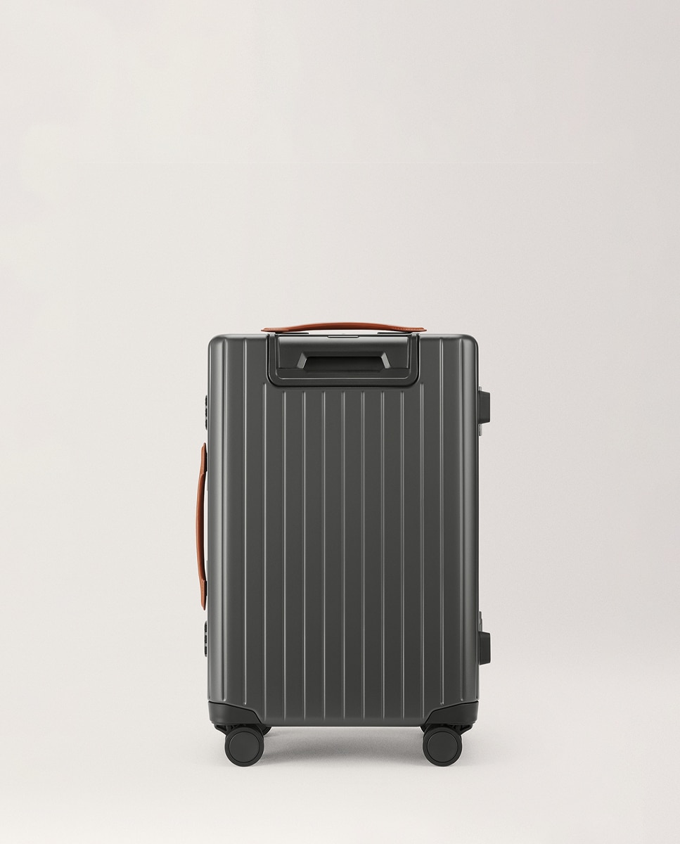 Maleta de cabina The Carry-on X trolley con bolsillo frontal - Carl Friedrik - Gris Gris-2