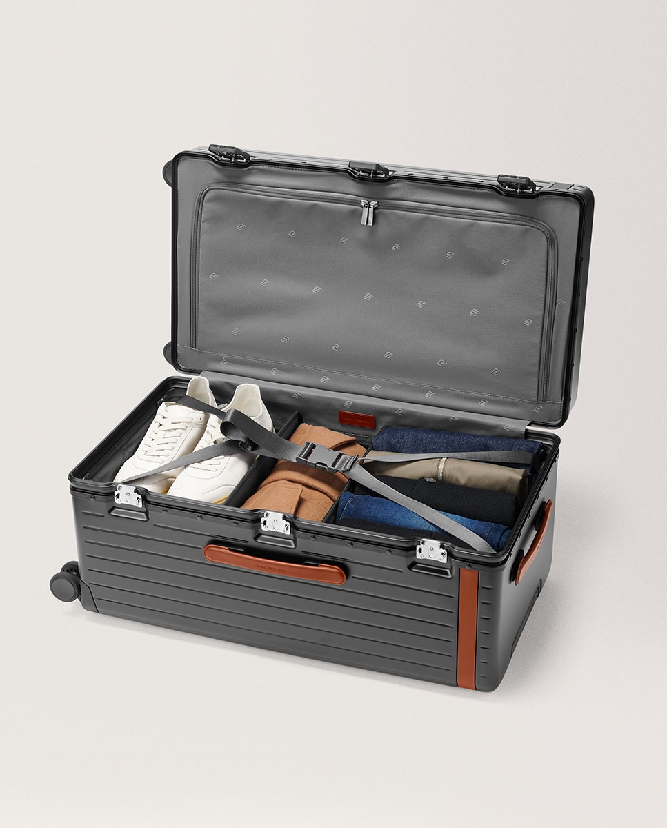 Maleta grande The Trunk trolley grande - Carl Friedrik - Gris Gris-5