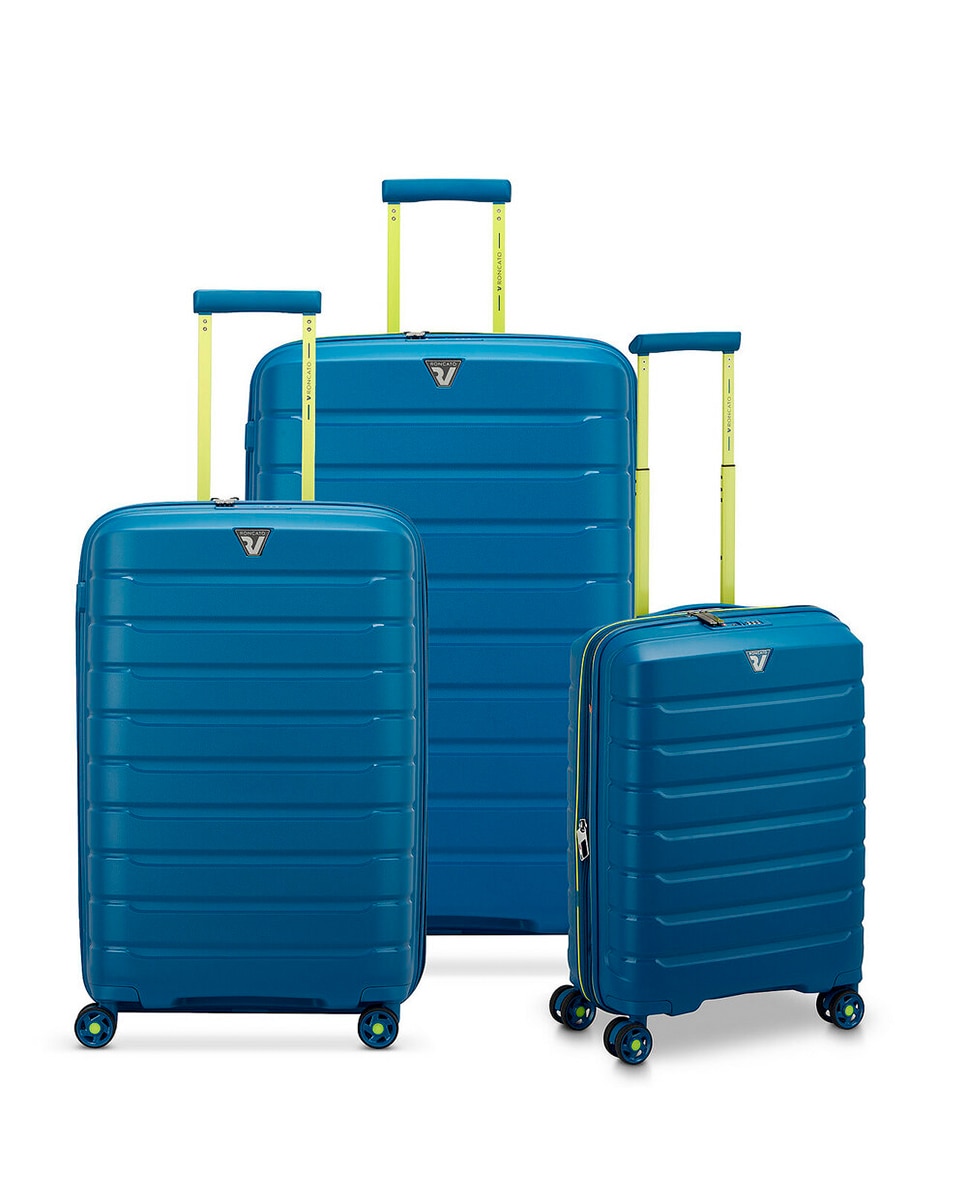 Conjunto de Trolleys (Grande, Médio e Cabine) B-Flying Rígidos Expansíveis até 129 L Azul-marinho-1
